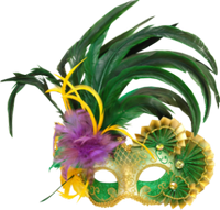 a mardi gras/carnival mask